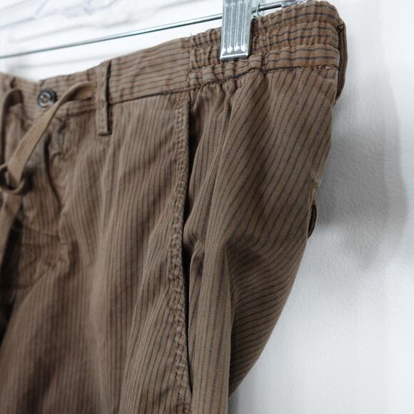 Briglia 1949 BG41 Drawstring Trousers Brown Striped Pant IT46 - Picture 5 of 15